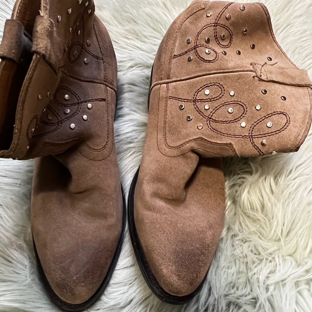 Miz Mooz Studded Cowgirl boots